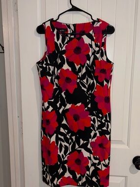 ALYX Black, Red & Pink Floral Shift Dress